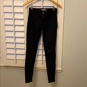 Black low rise jeggings